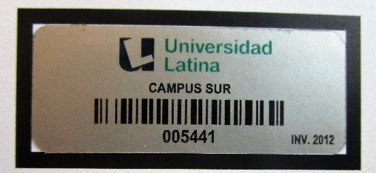 placa universidad latina
