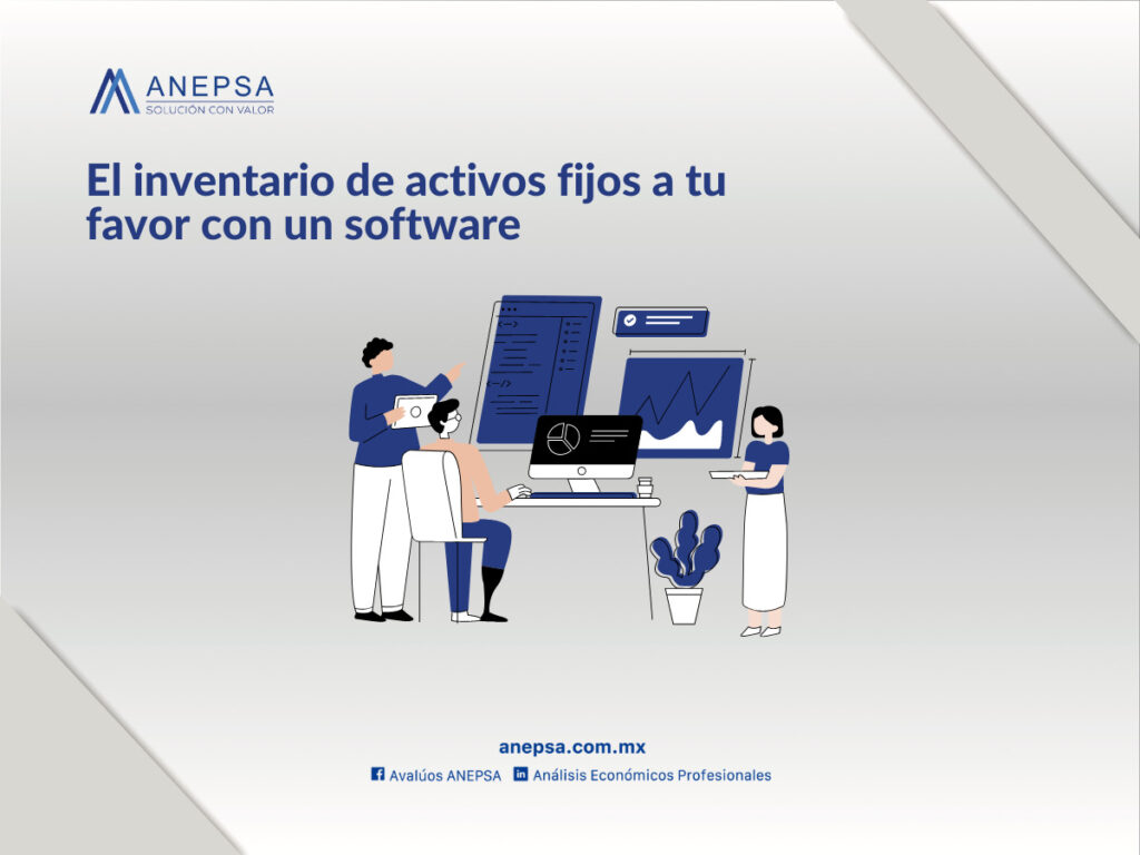 The inventory of fixed assets in your favor with a software